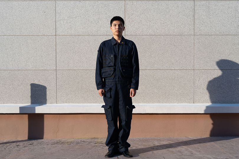 Animated 360 view of the jumpsuit